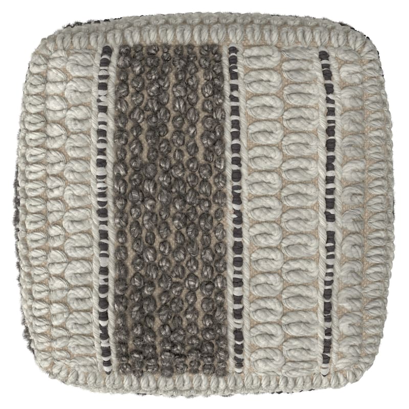 WYNDENHALL Heyfield Square Pouf Handloom Woven