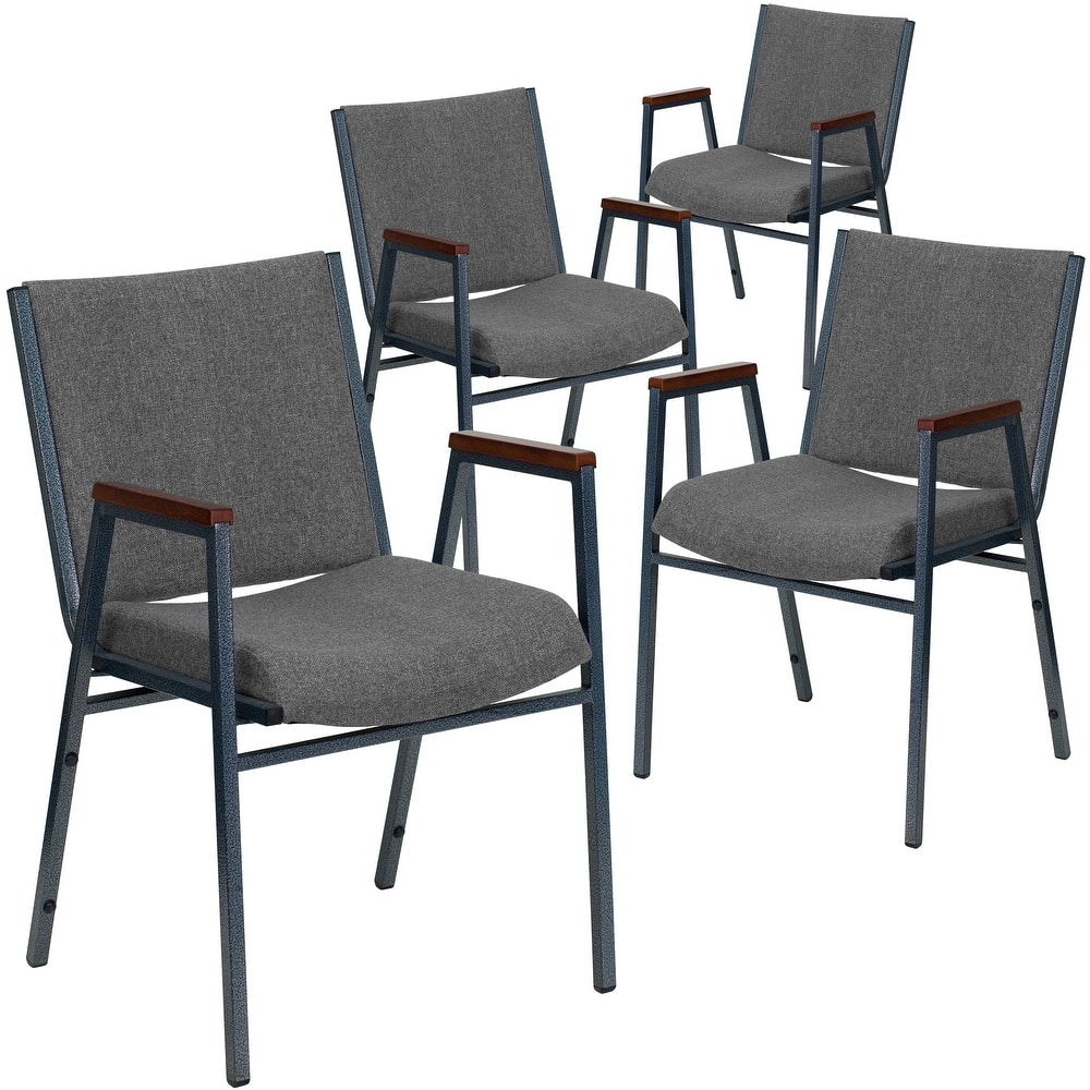 Heavy Duty Stackable Arm Chair (Set of 4) - 21"D x 21"W x 31"H