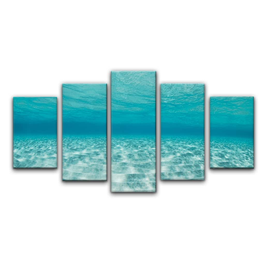 Ready2HangArt 'Crystalline Waters' 5-Piece Wrapped Canvas Set