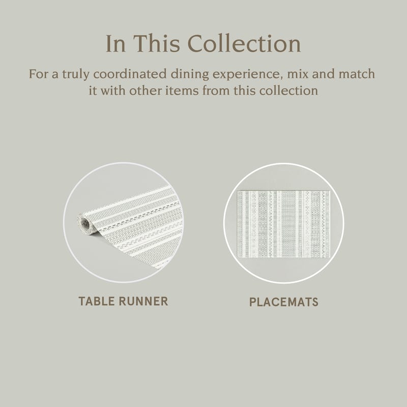 over&back Reversible Woven Placemats - For Indoor & Outdoor Use - Set of 4