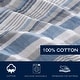 preview thumbnail 7 of 11, Nautica Jettison Horizontal Stripes Reversible Cotton Quilt (Blue, 3 Piece Set)