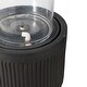 preview thumbnail 3 of 3, A&B Home Ribbed Black Base with Clear Glass Top Fountain