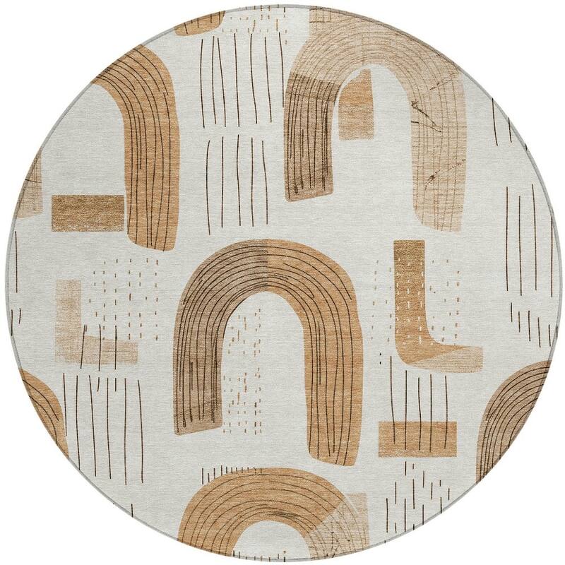 HomeRoots Geometric Transitional Rectangle Outdoor Rug