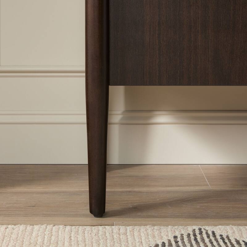 Walker Edison Modern Fluted Wood Buffet Sideboard with Storage