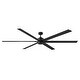 preview thumbnail 2 of 7, Hinkley Indy Maxx Outdoor Ceiling Fan - Matte Black - 99"