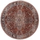 preview thumbnail 2 of 8, SAFAVIEH Limitee Sumeyya Traditional Oriental Vintage Rug 6'7" Round - Beige/Rust