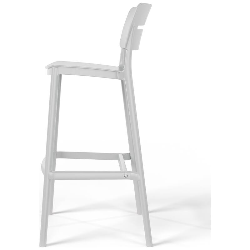 Frond and Form 29.5 Inch Outdoor Bar Stool (Set of 2)