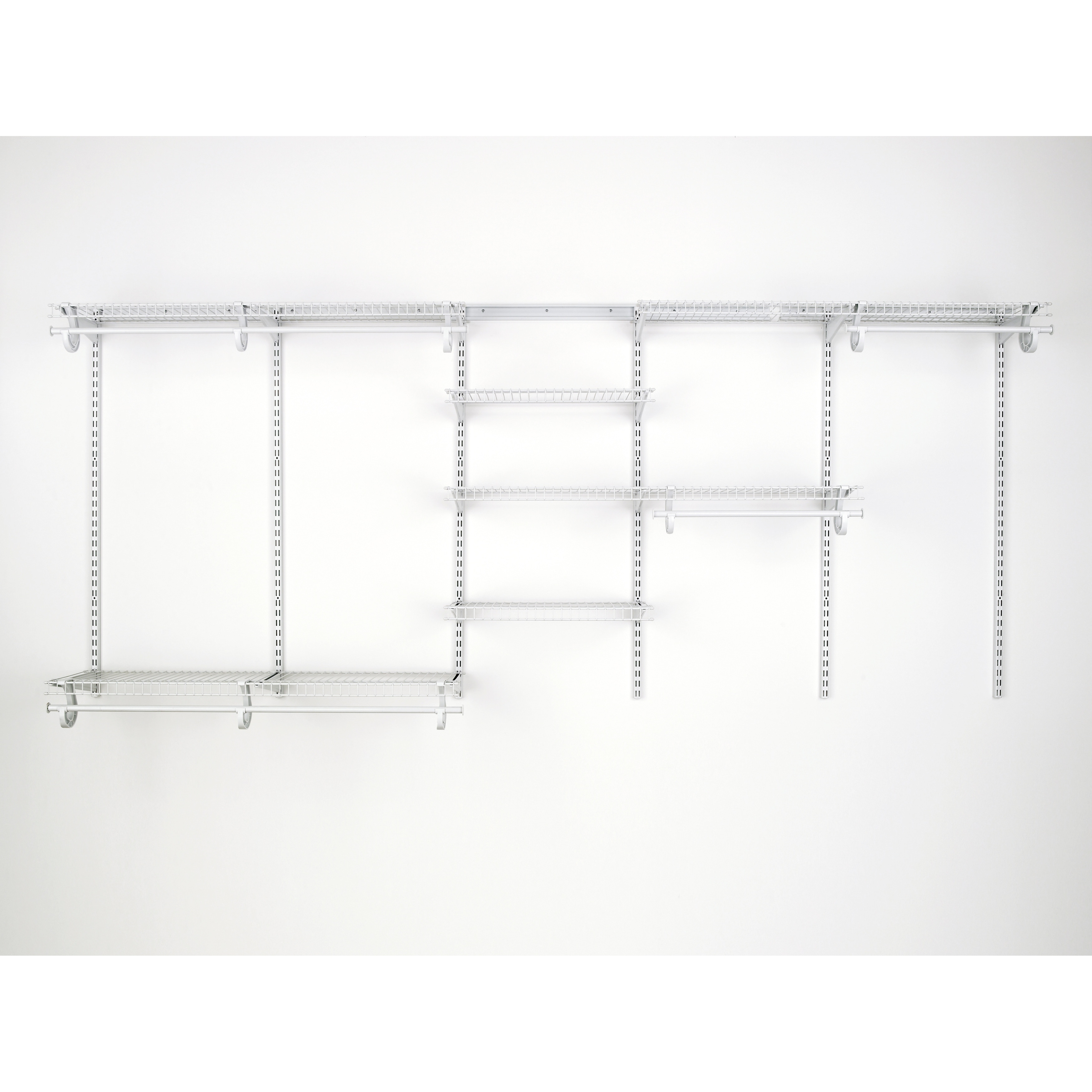 Rubbermaid FastTrack Pantry 4-ft to 4-ft x 16-in White Wire Closet Kit at