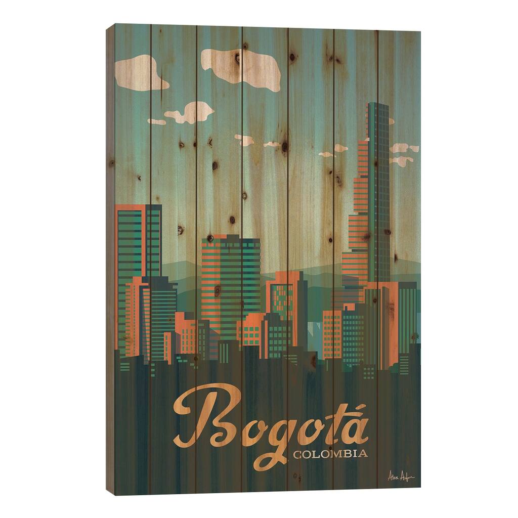 Bogota Print On Wood by IdeaStorm Studios - Multi-Color