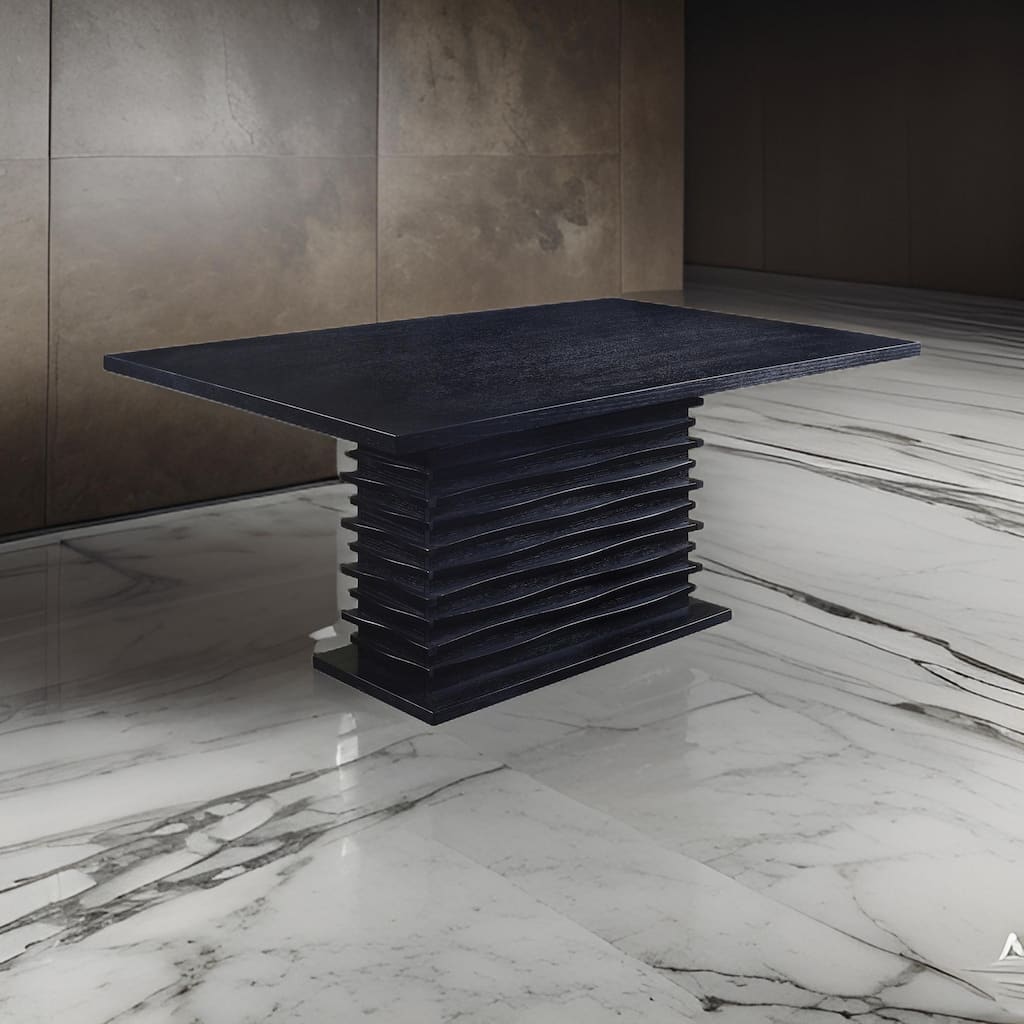 Elegantly Designed Wooden Dining Table, Black