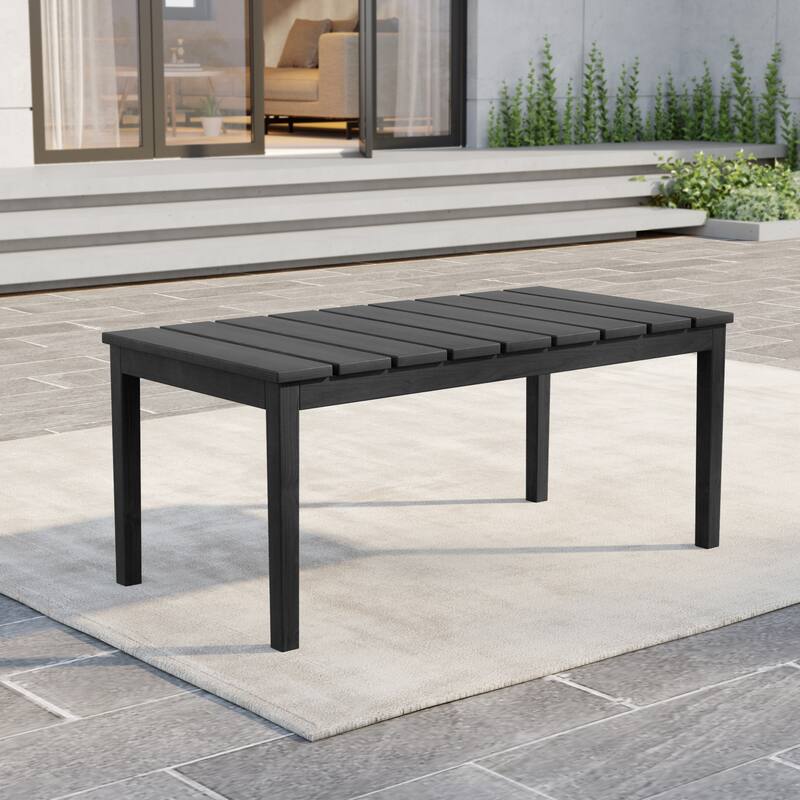 Outdoor Teak Solid Wood Patio Furniture Set Loveseat Armchair Table Collection