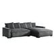 preview thumbnail 14 of 59, Transitional Luxe Upholstered Living Room Sectional 106.7 inch