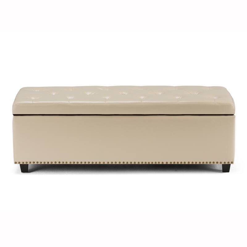 WYNDENHALL Springfield 48 inch Wide Rectangle Storage Ottoman