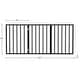 preview thumbnail 8 of 24, 3-Panel Indoor Foldable Dog Gate - 54x24-Inch Wood Freestanding Pet Fence