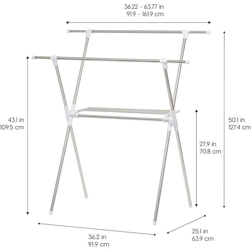 Compact Wall-Mount Drying Rack - Extra Shelf