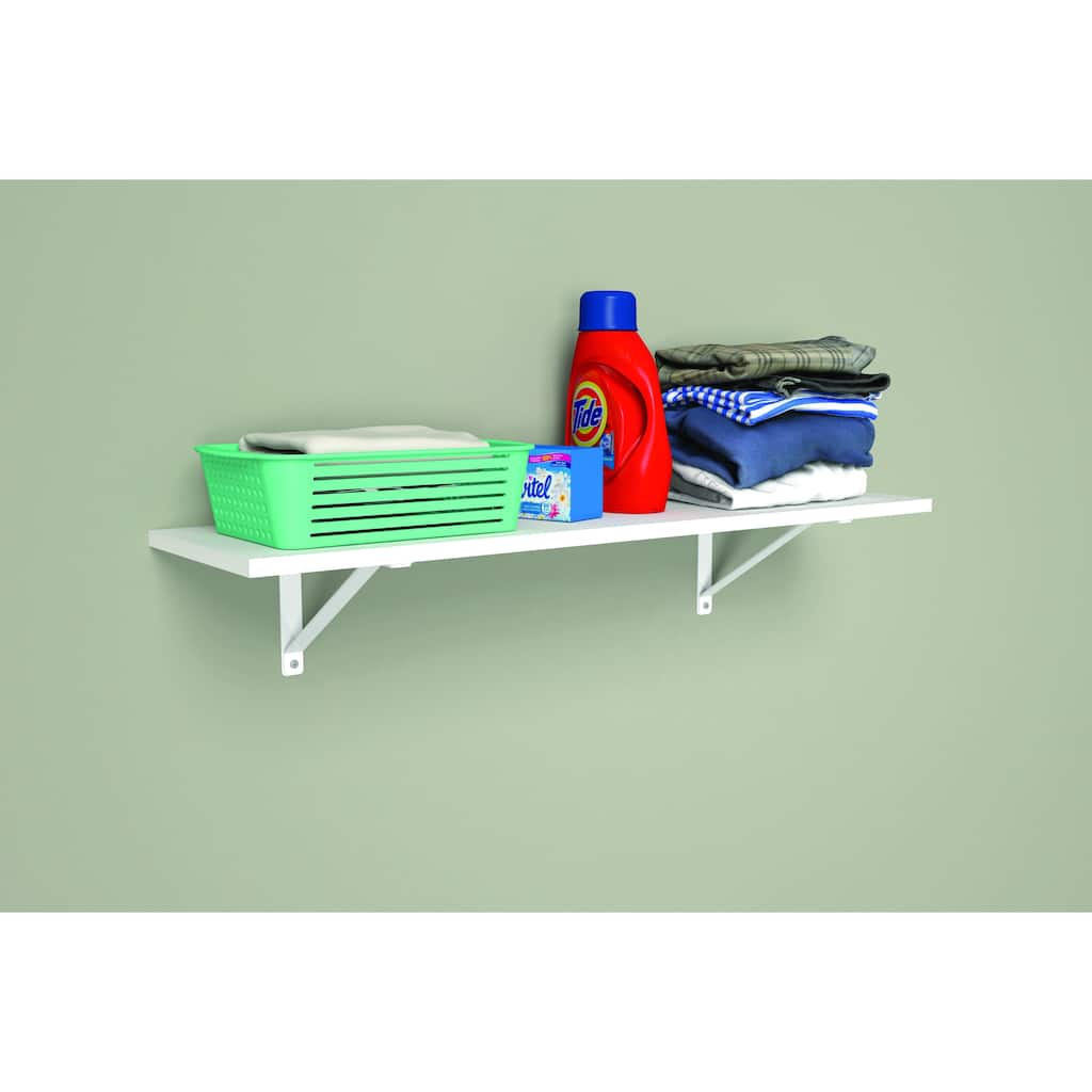 Closetmaid 3ft Multi-Purpose Laminate Storage Shelf, White