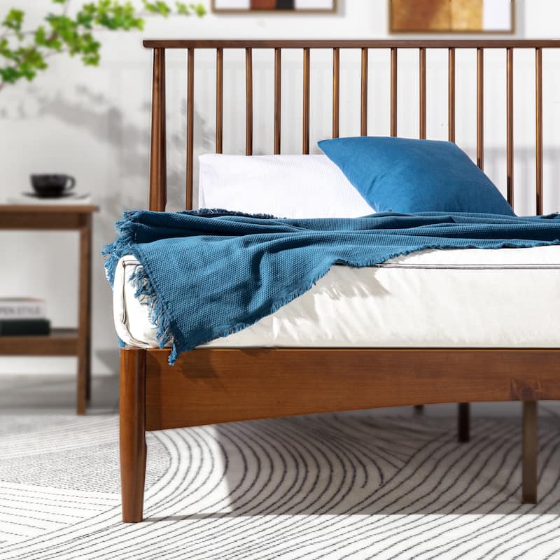 Priage by ZINUS Mid Century Wood Platform Bed Frame