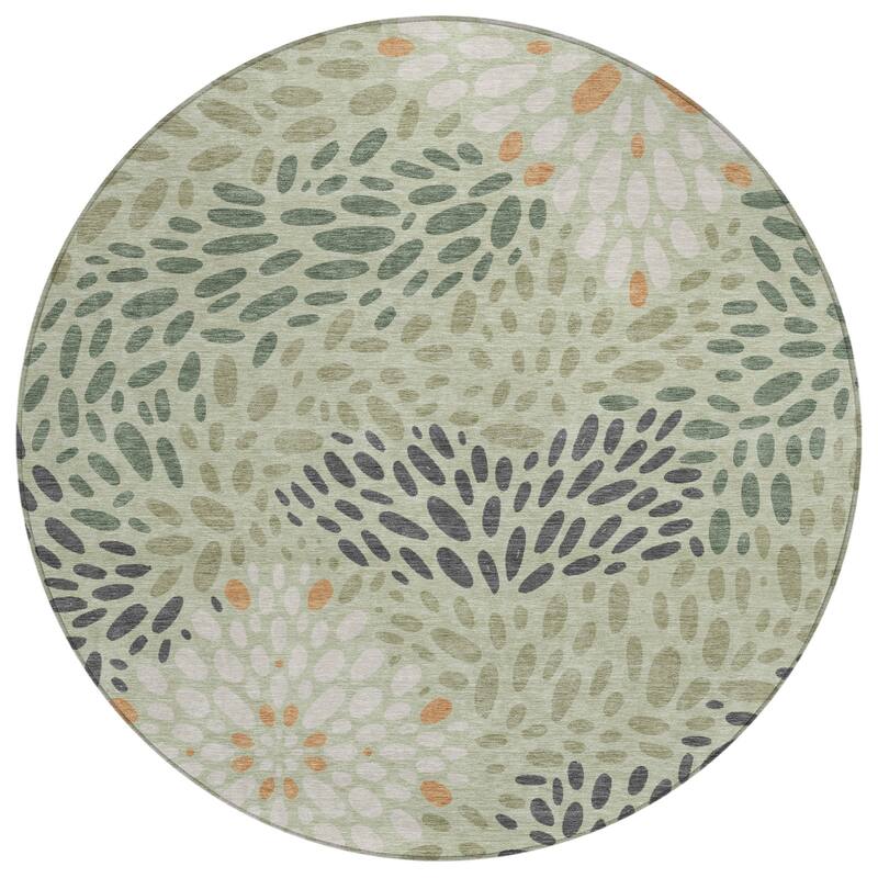 Machine Washable Indoor/ Outdoor Modern Genoa Chantille Rug