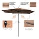preview thumbnail 16 of 51, Homall 9 FT Patio Umbrella Outdoor Table Market Umbrella with Easy Push Button Tilt for Garden Deck Backyard and Pool Black