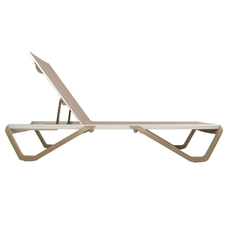 Furnish Theory Seabreeze Deck Patio Sunloungers Lounge Chairs Outdoor Chaise Lounges (Various Frame & Mesh Colors; Set of 2)