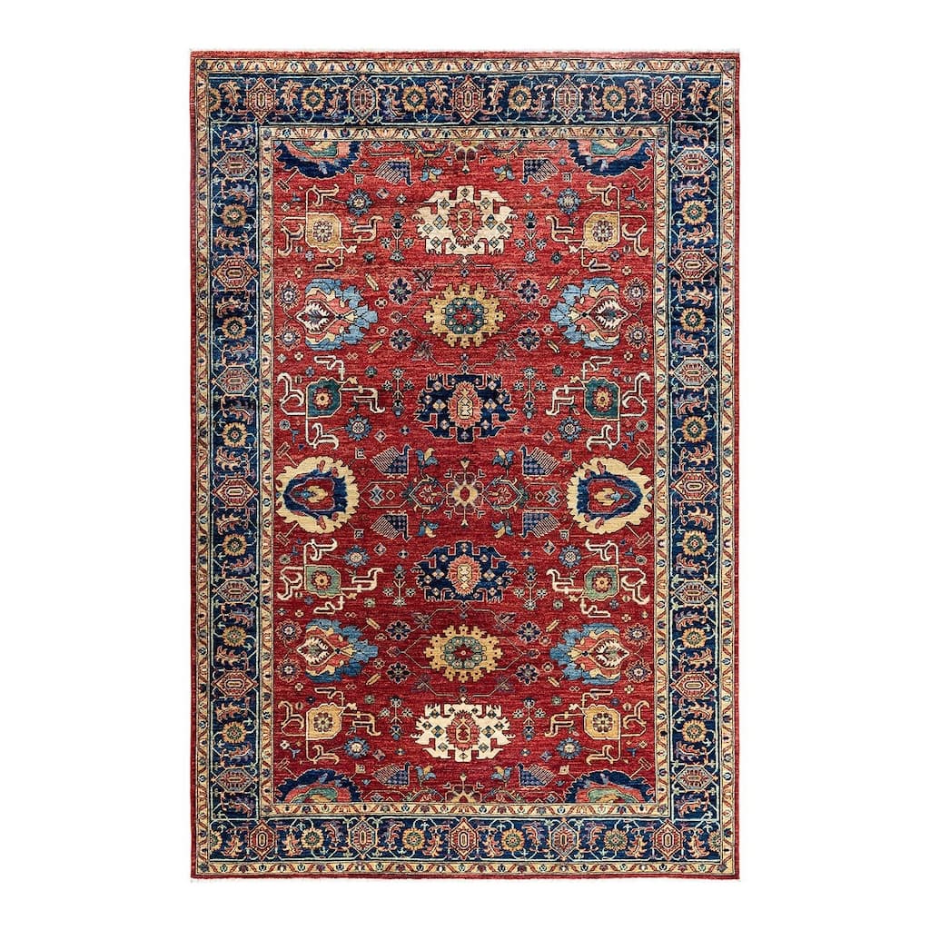 Serapi One-of-a-Kind Hand-Knotted Area Rug - Red, 6' 0" x 9' 3" - 6' 0" x 9' 3"