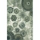 preview thumbnail 10 of 21, Porch & Den Bexley Floral Medallion Area Rug 1'8" x 2'10" - Grey