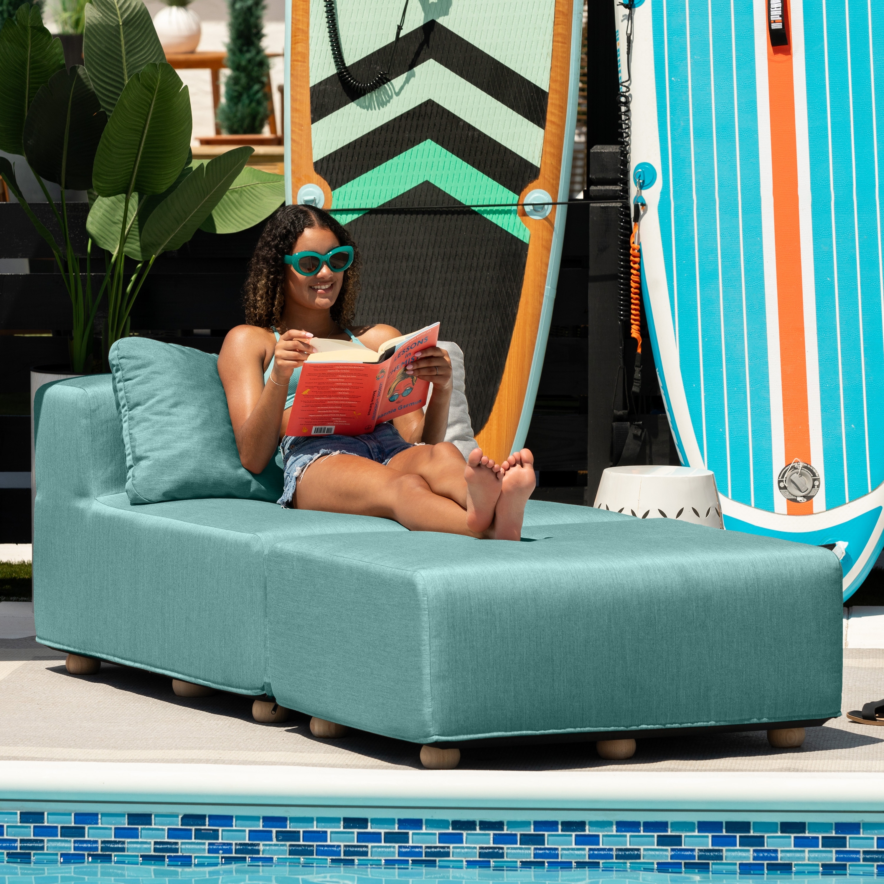 Jaxx Vada Outdoor Sun Lounger - Luxury Modular Chaise