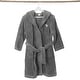 preview thumbnail 8 of 17, Sweet Kids 100% Polyester SUPER PLUSH Double Brushed Hooded Bathrobe - SHARK