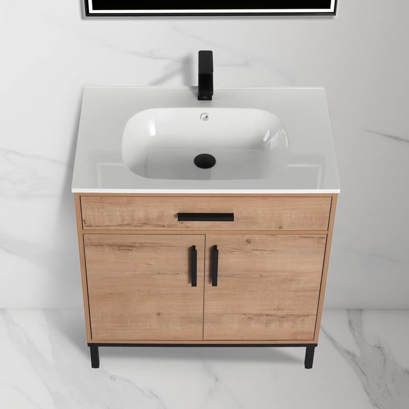 Blossom Freestanding Bathroom Vanity with SMC Sink All Wood