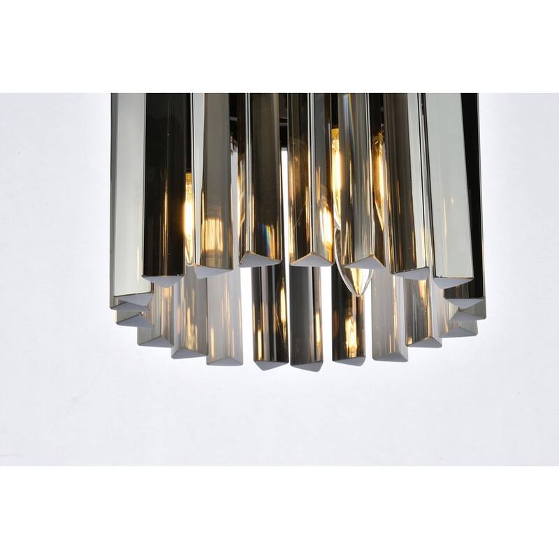 Royce Edge 3-Light Matte Black Flush Mount