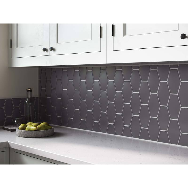 Cruz Bay Studio MKT2872 Long Hex - 11" x 11" Geometric Floor and Wall