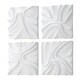 preview thumbnail 3 of 4, Uttermost 04368 Snowdrift 15" x 15" Sculptural Wall Panels - Set of 4
