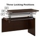 preview thumbnail 6 of 11, Series C 72W Sit to Stand L Shaped Desk Office Suite in Hansen Cherry