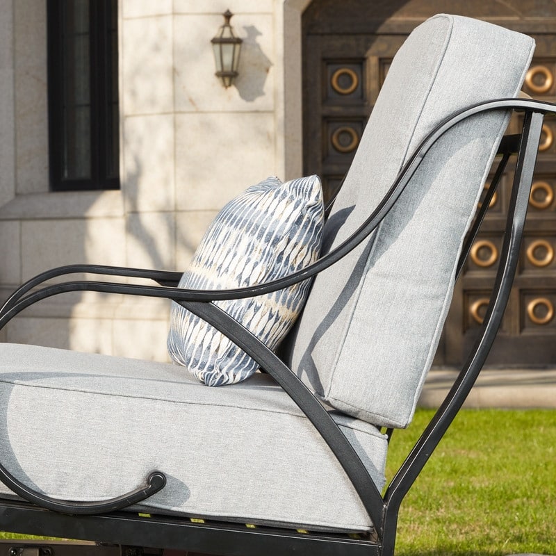 Patio Festival Outdoor Cushioned Rocking-Motion Chair