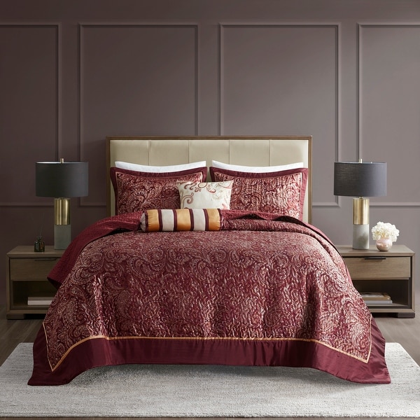 THE TOE （Madison Jacquard ） Madison Park Whitman Reversible Oversized 5-piece Jacquard