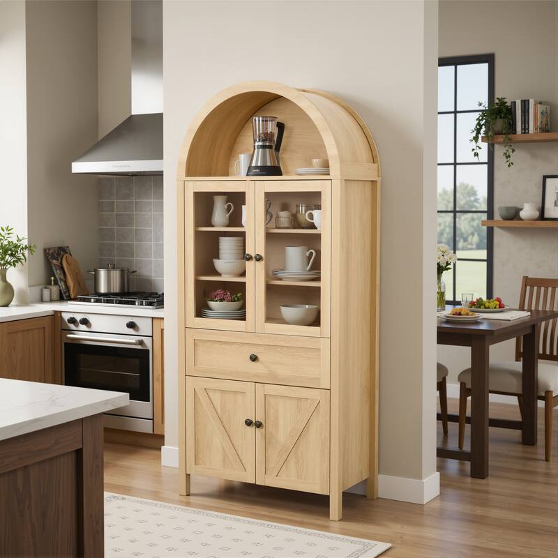 Retro Cabinet, Made Of High-Quality Materials And Antique Craftsmanship, With Large Storage Space