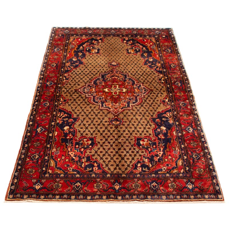 Anatolian Vintage Brown Rug 5'3" x 9'8" - 5'3 x 9'8