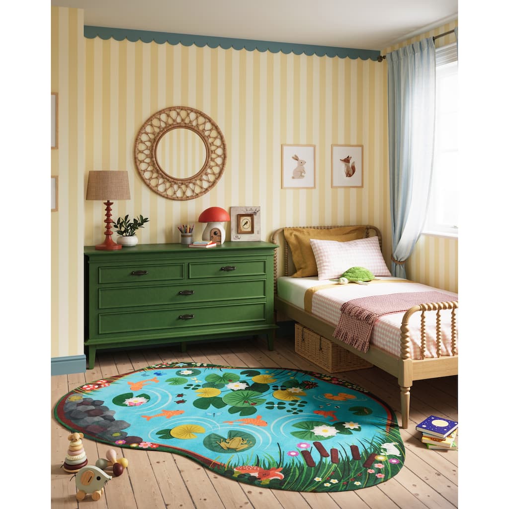 Momeni Playground Pond Kid Rug