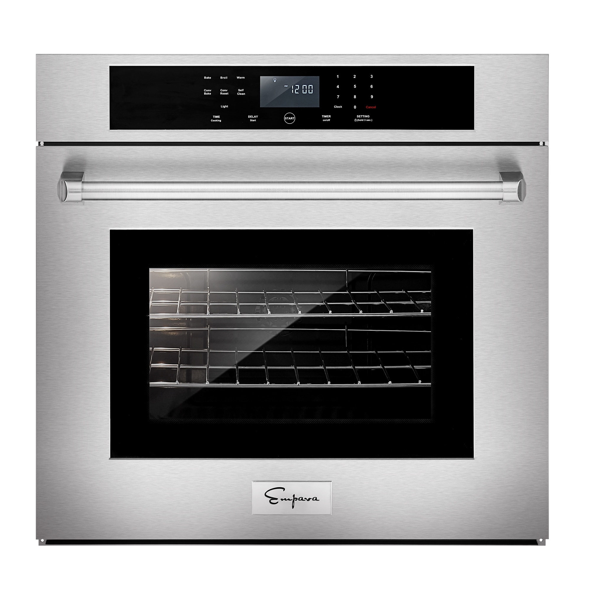 Empava 30-in Self-Cleaning Single Electric Wall Oven with Convection - Stainless Steel