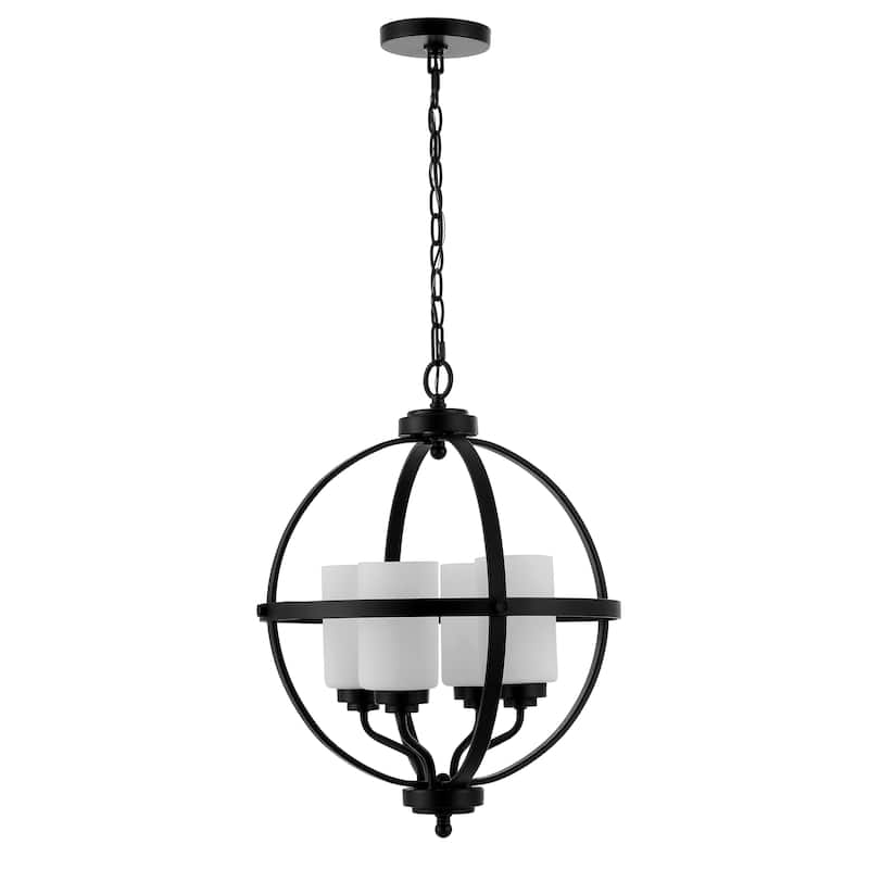 SAFAVIEH Lighting Forler 4-light LED Adjustable Pendant - 17"W x 17"D x 98"H