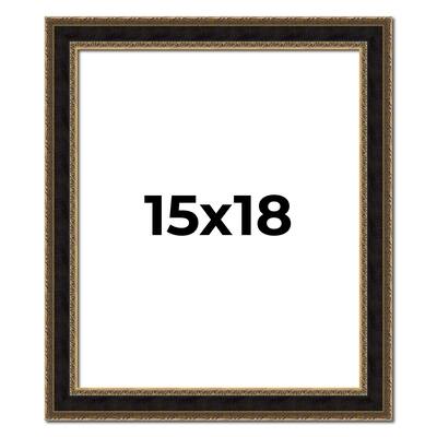 15x18 Frame Gold Antique Vintage Sold Wood Picture Frame | 1.75 Inch