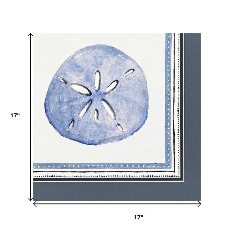 HomeRoots Set Of Two Seaside Blues II White Framed Wall Art