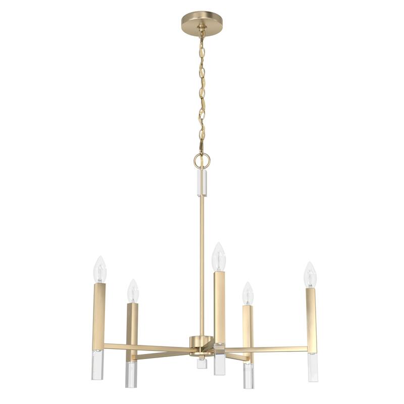 Hunter Sunjai 5-Light Chandelier - Dining Room, Foyer - Contemporary, Transitional