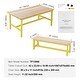 preview thumbnail 7 of 5, Kids Table and Bench Set for Art, Craft, Reading, Learning - 2 Benches