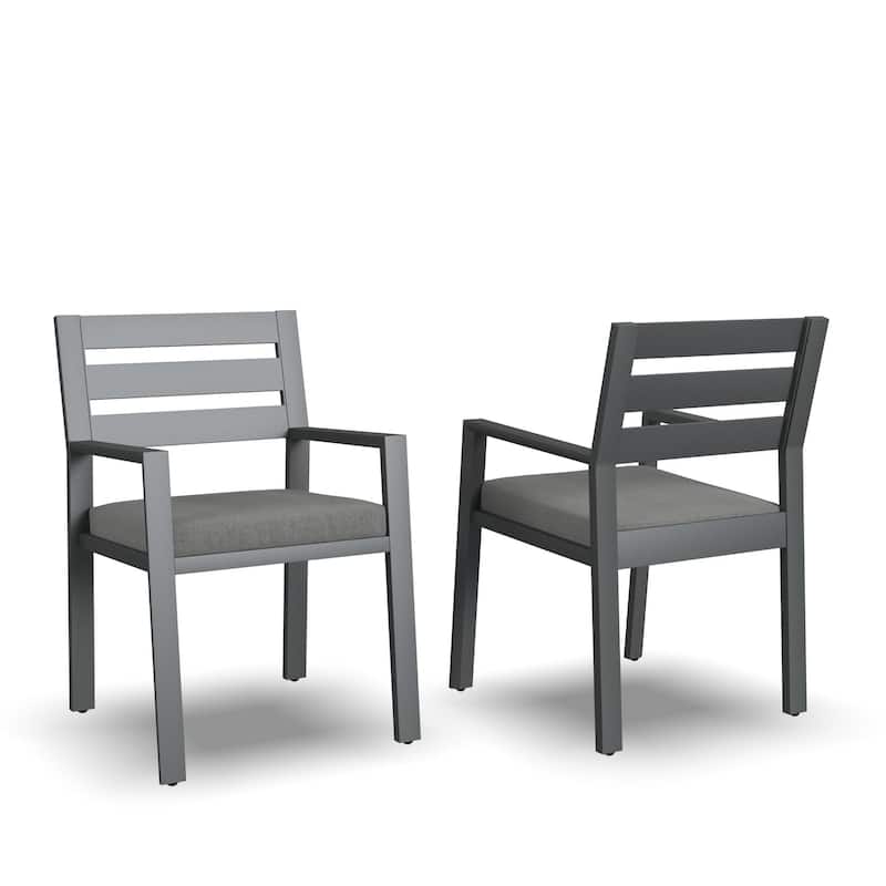 Homestyles Grayton Outdoor Dining Chairs (Set of Two) - 26" x 32" x 33"