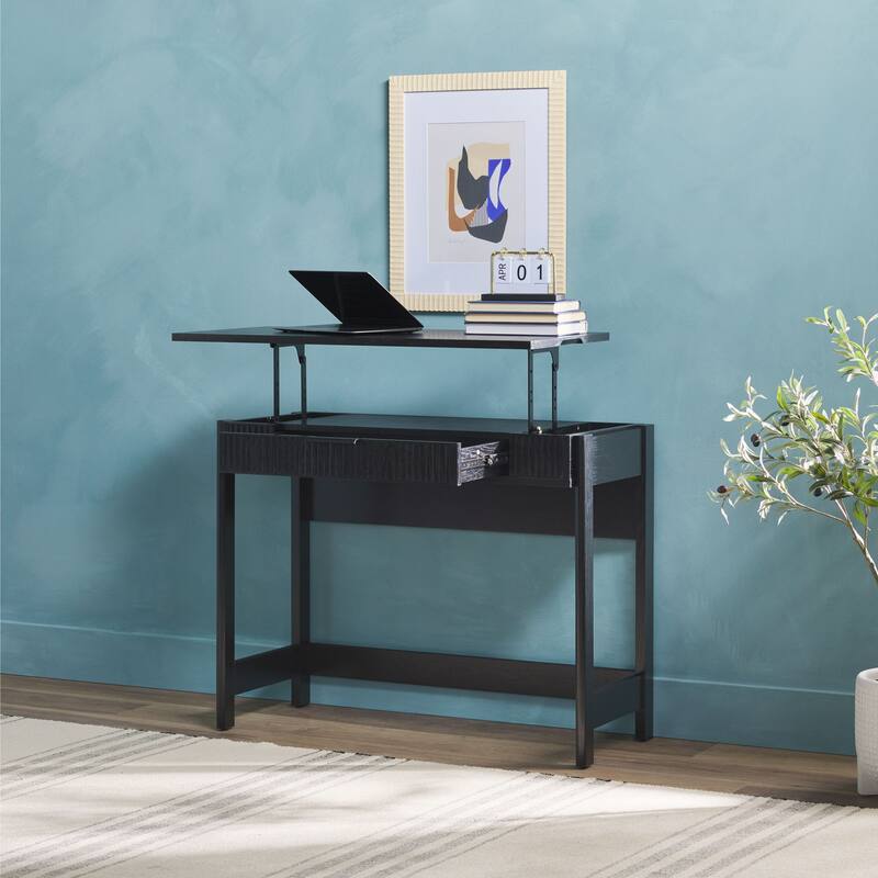 Middlebrook Designs Reeded Lift-Top Desk with Drawer