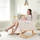 preview thumbnail 9 of 105, HOMYKA Rocking Chair for Nursery with Footrest