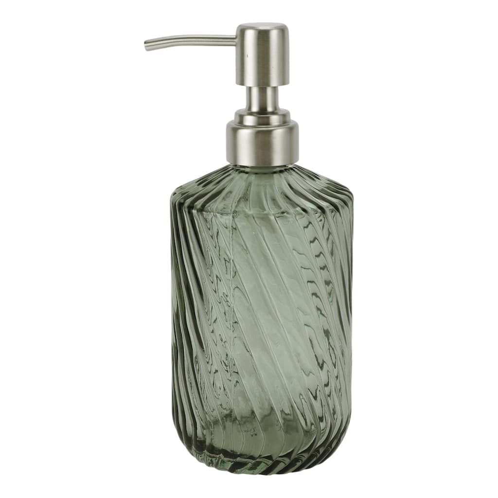 Simple Twill Lines Soap Pump Dispenser for Bath 450ml 1 Pcs