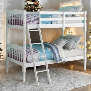 Traditional Design Twin over Twin Bunk Bed