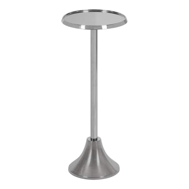 Kate and Laurel Sanzo Metal Side Table - 9x9x23 - Silver